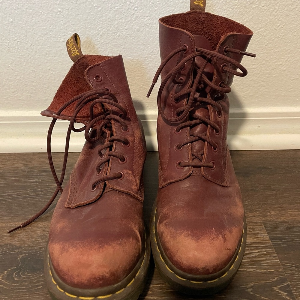 Red Pascal Doc Marten Boots